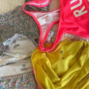 3 Girls Bathing Suits, Size Medium